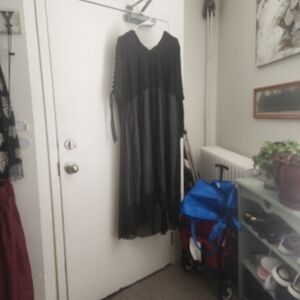 Elegant Black and White Women's Dress